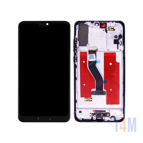 Touch+Display+Frame Huawei P20 Pro with Home+Fingerprint Flex Black